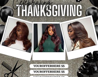 November Booking Flyer, Book Now Flyer & Holiday Deals , Editable Hair Flyer, Lash and Makeup Artist