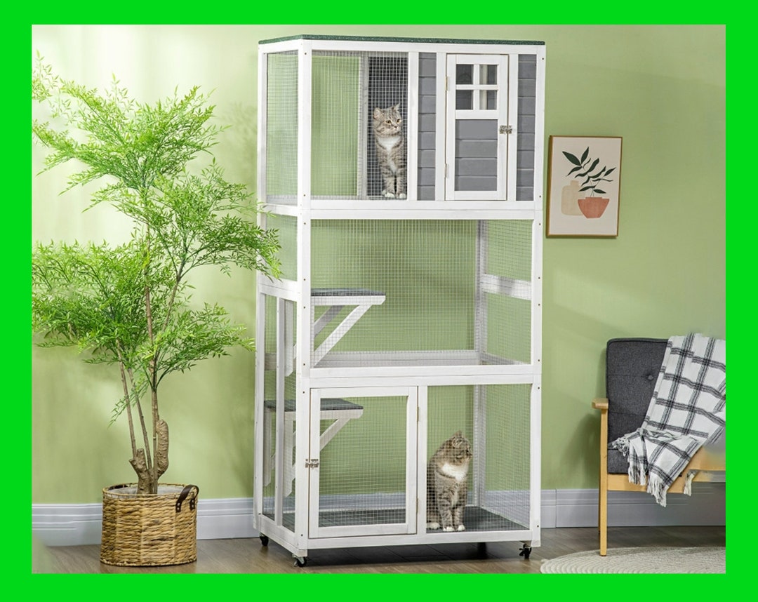 Wooden Outdoor Catio Window Catio Handmade Cat Furniture Etsy