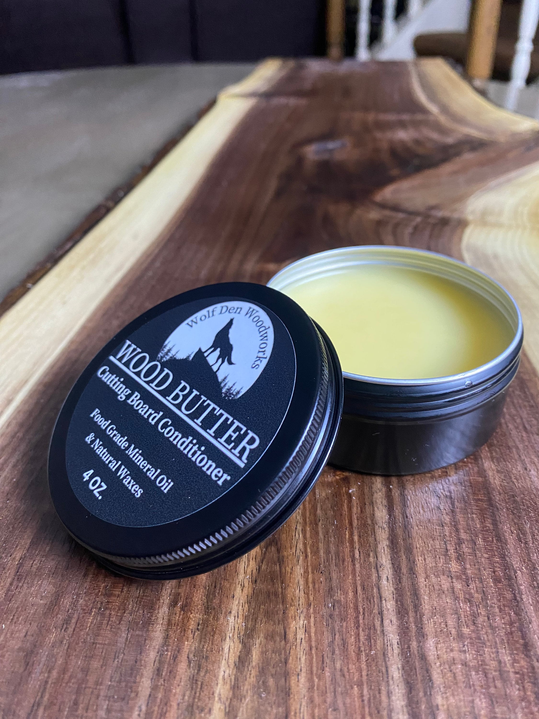 Board and Spoon Wood Wax 2 Oz Organic Beeswax and Mineral Oil Conditioner  and Wood Butter, Made in USA 