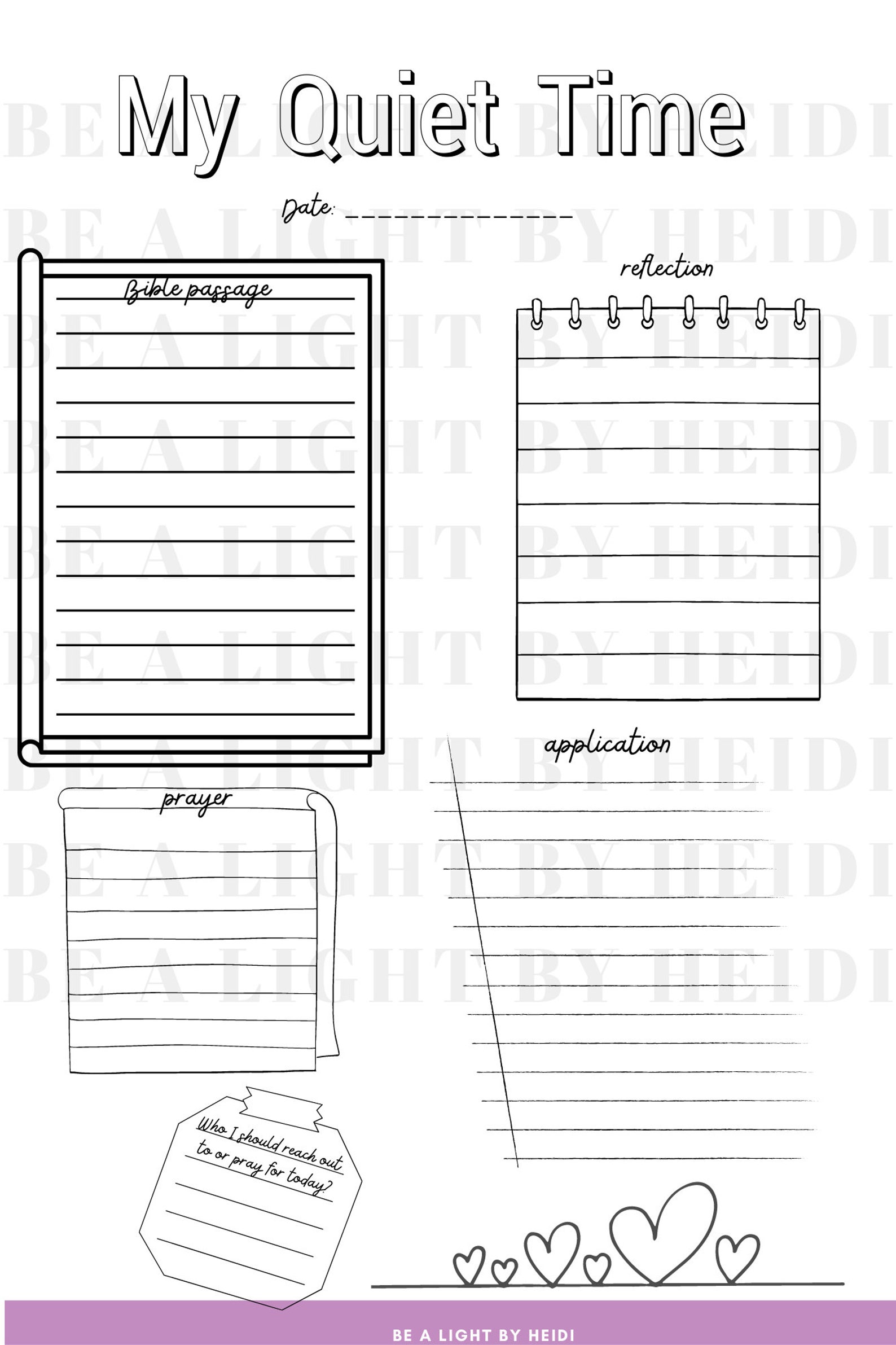 My Quiet Time / Daily Devotional PNG &amp; SVG Digital File Instant ...