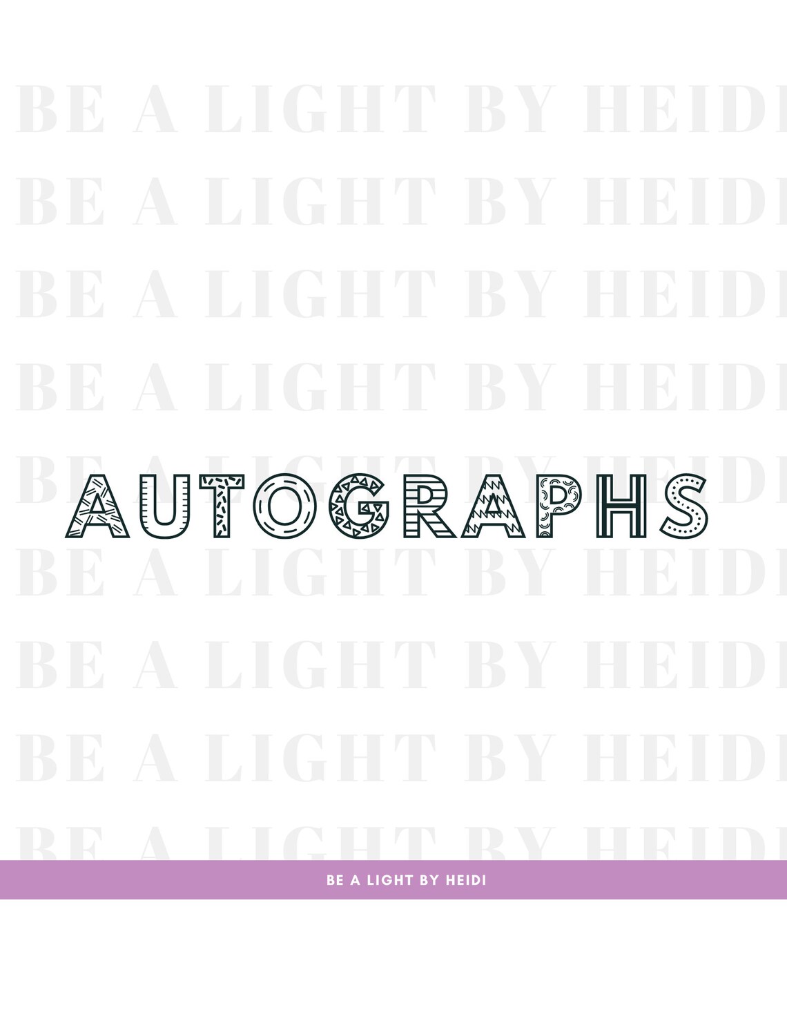 Autographs - SVG & PNG Digital File Instant Download - Etsy