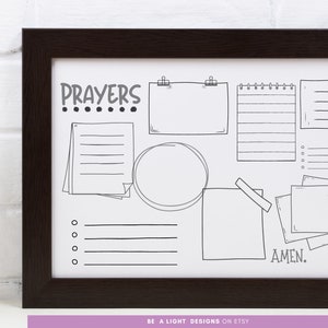 Prayer Board --- PNG & SVG digital file instant download