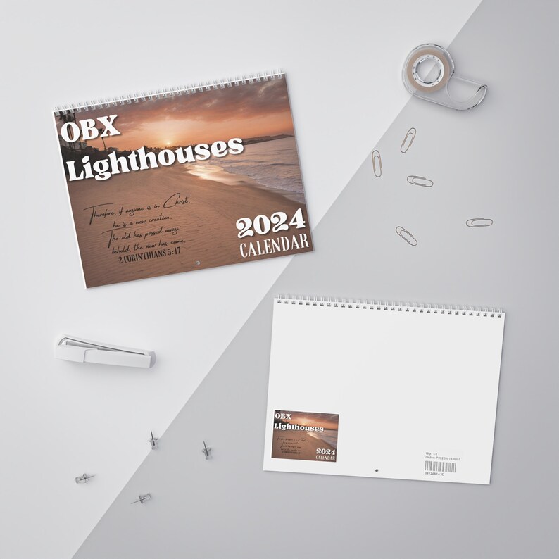 OBX Lighthouses and Scriptures Calendar 2024 Bodie Island, Cape ...