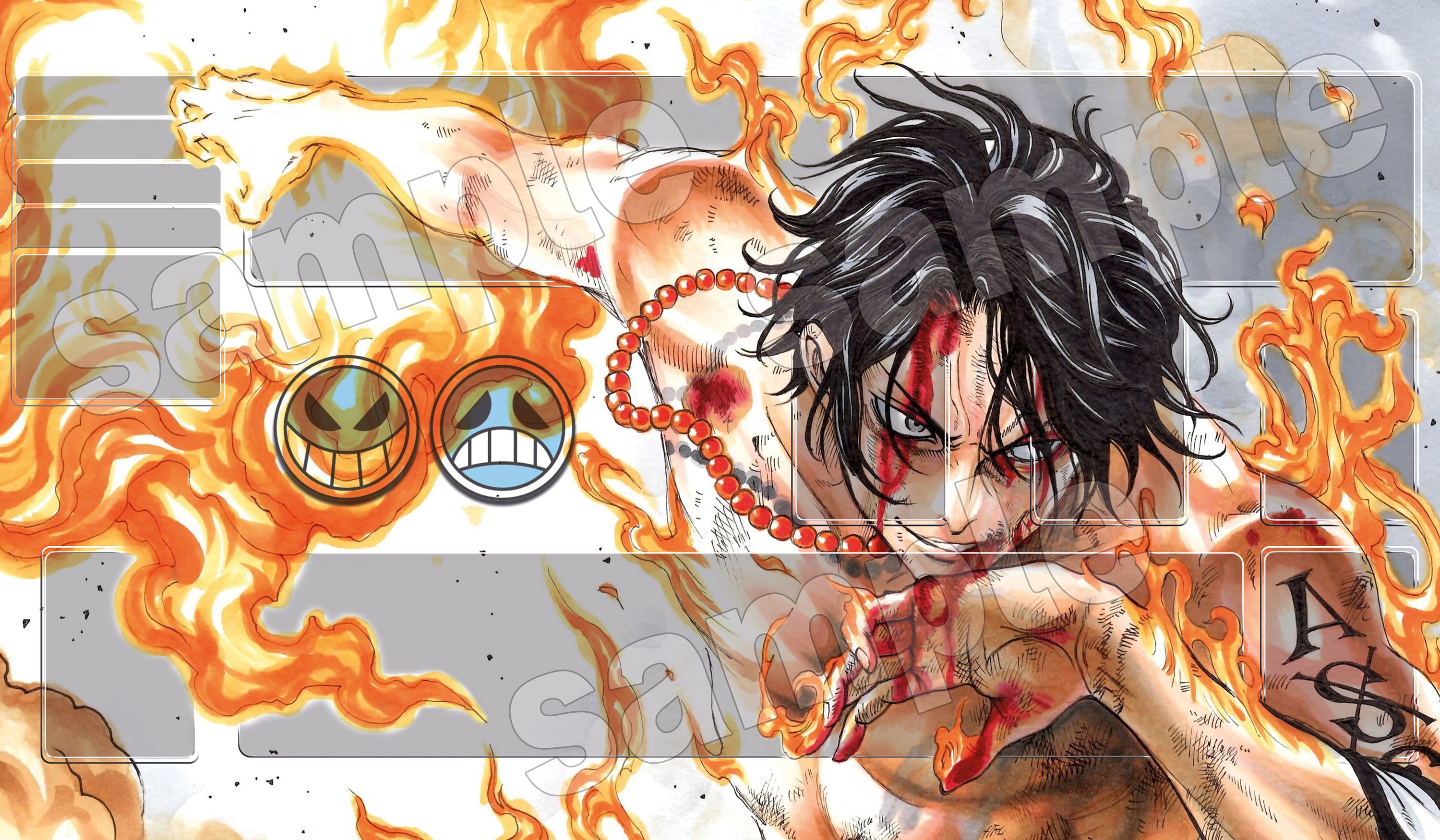 One Piece Anime – Emblema Ace Hat Patch, Laranja, 7,6 cm 44265