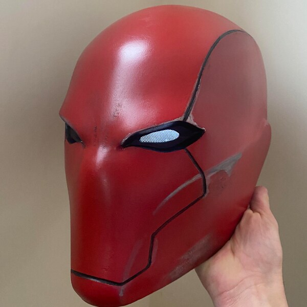 Red Hood Rebirth inspired Helmet | Wearable for cosplay, collecting, dress up, display