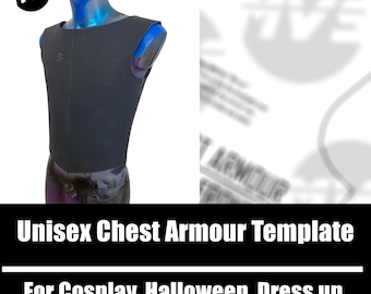 Foam Cosplay Unisex Chest Armour Template | Beginner friendly for cosplay, LARP, costuming
