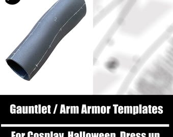 Foam Gauntlet Template | Cosplay, Costume Making Dress Up PDF Patterns