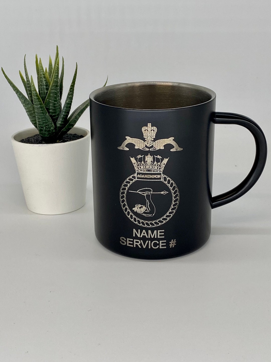 Personalised Military Engraved Mugs Personalised Stainless Steel