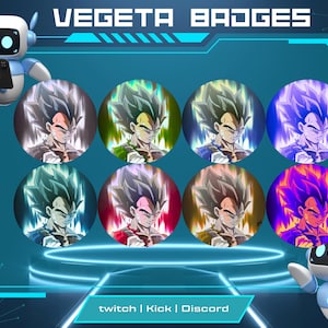 Twitch Character Badges | Bit Badges | Sub Badges | Twitch Fictional Badges | Anime Badges | Premade Badges | Twitch Graphics.