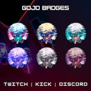 Twitch Sub Badges | 6 Badges | Anime Badges | Twitch Graphics | Twitch - Discord - YouTube | Immediate Upload.