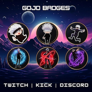 Twitch Anime Character Sub Badges | Fictional Sub Badges | Twitch Sub/Bit Badges | Instant Download And Use.
