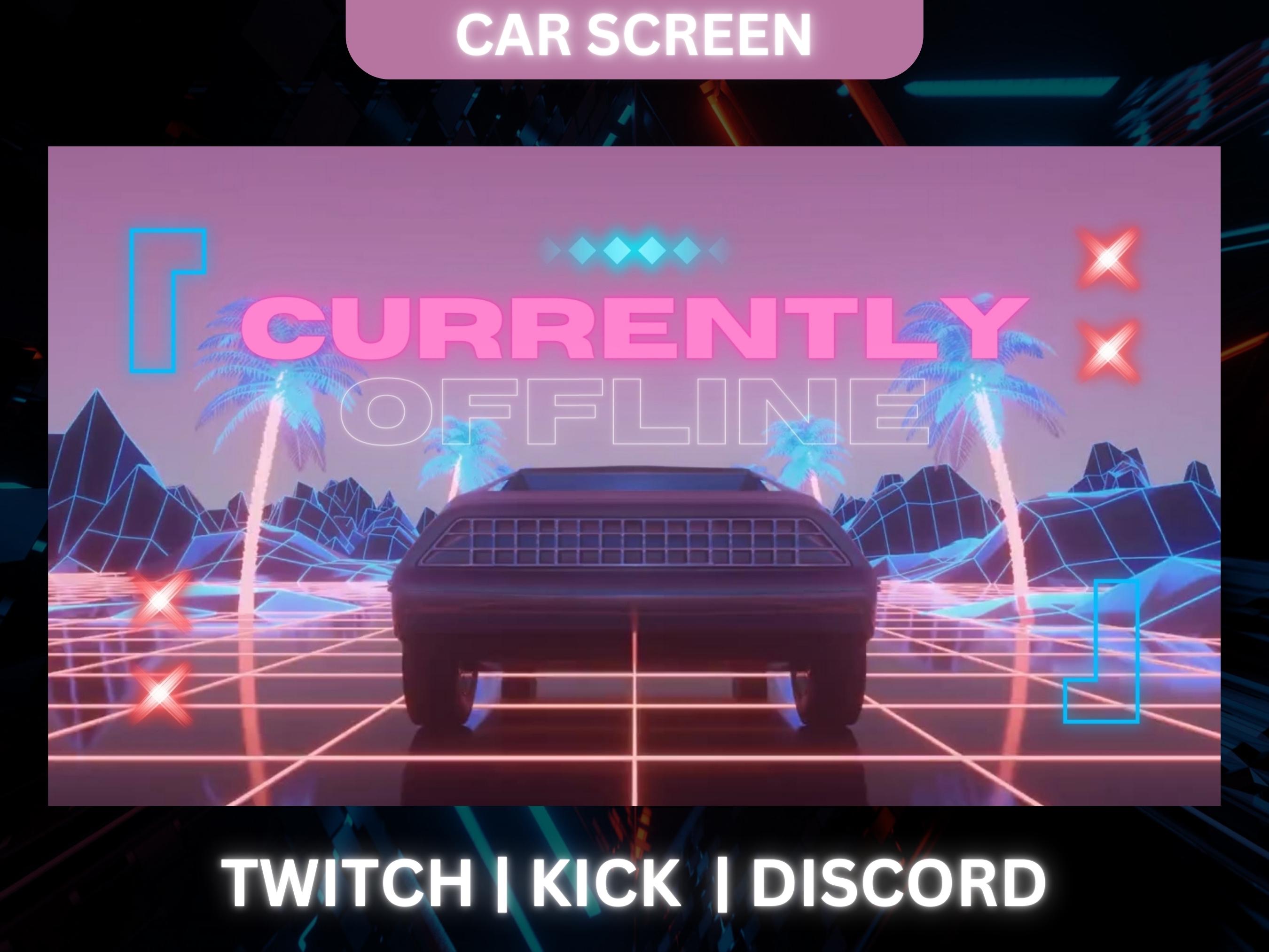 Car Twitch Overlay Pack Racing Stream Package With Screens Panels for ...