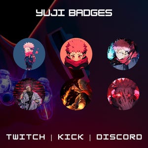 Twitch Sub Badges | Anime | Instant Download | Ready-Made Stream Graphics For Streamers Of All Levels | Manga Badges |