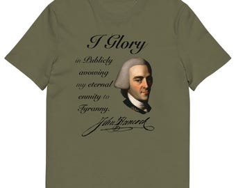 John Hancock Unisex organic cotton t-shirt
