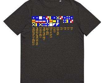 England Expects that Every Man Will do his Duty Unisex organic cotton t-shirt