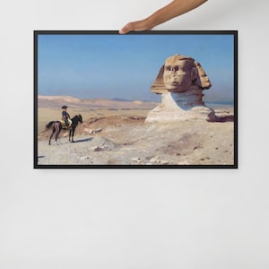 Póster enmarcado Bonaparte ante la esfinge