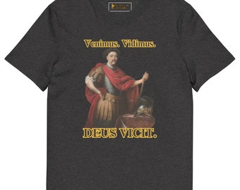 Sobieski We Came We Saw God Conquered Unisex organic cotton t-shirt
