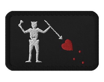Blackbeard Jolly Roger Embroidered Patch