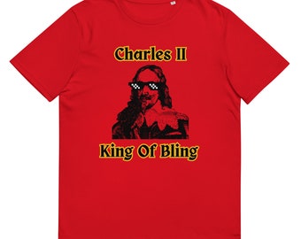 Charles II Unisex-t-shirt i ekologisk bomull