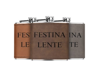 Festina Lente Flask