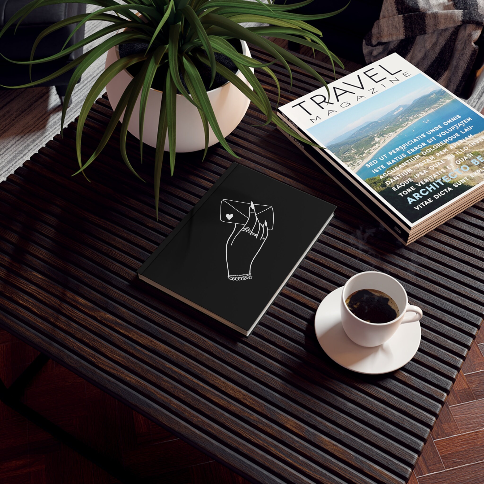 Love Letter Hardback Lined Notebook | Traditional Tattoo Inspired A5 Notebook | Witchy, Goth, Alt, Rock, Dark Academia Journal
