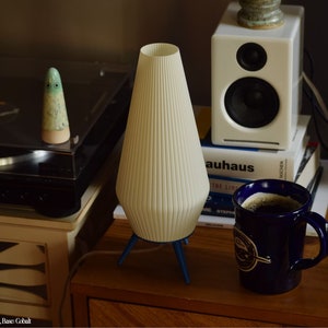 ROCKET LAMP sustainable, retro mid century modern, 3D printed lamp image 3