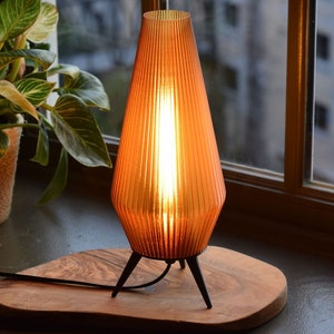 ROCKET LAMP sustainable, retro mid century modern, 3D printed lamp image 1