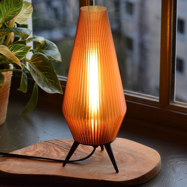 ROCKET LAMP | sustainable, retro mid century modern, 3D printed lamp