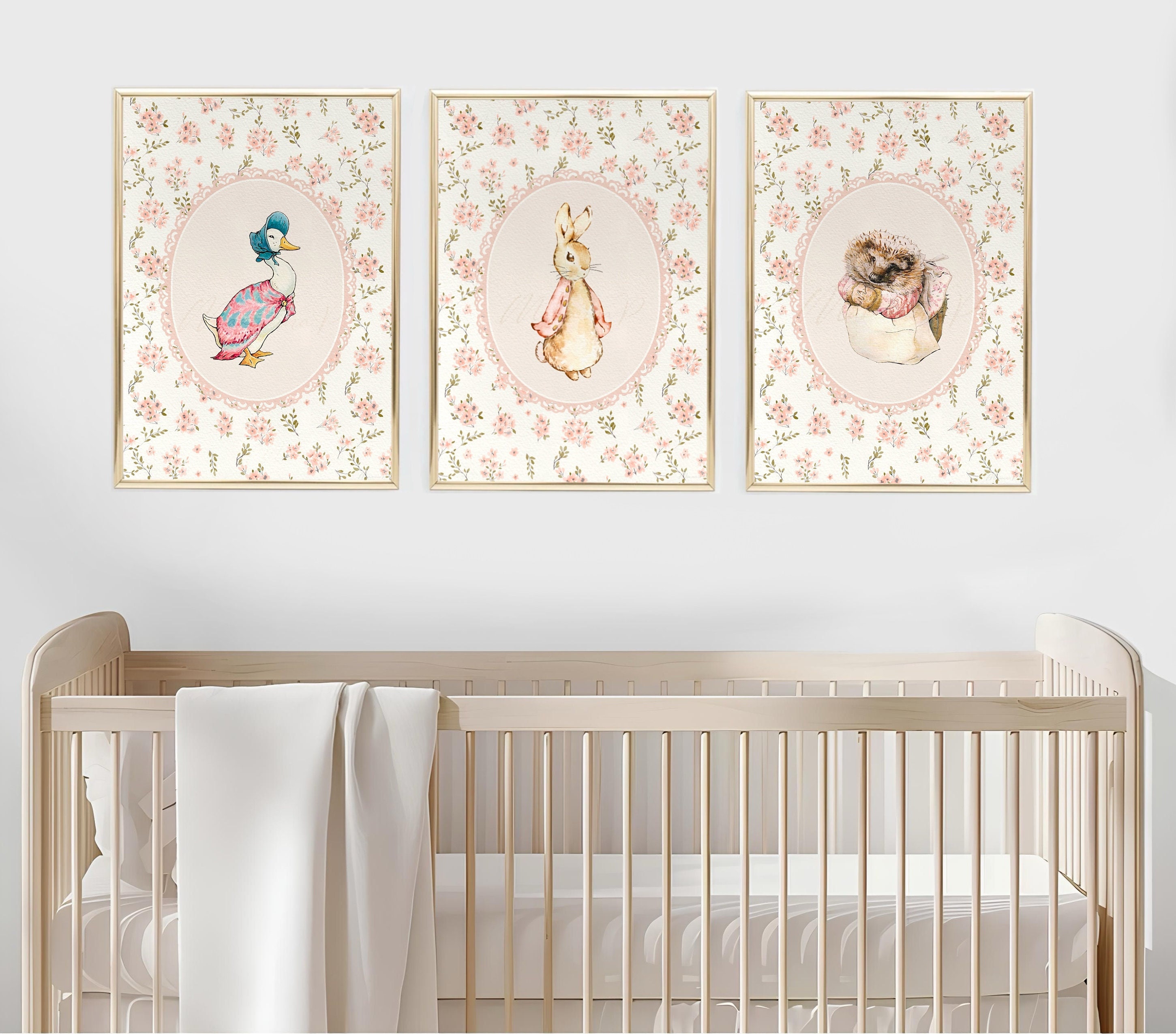 Peter Rabbit Prints Vintage Peter Rabbit Prints Beatrix Potter Girls ...