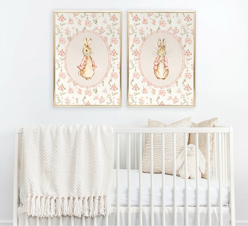 Peter Rabbit Nursery Decor Vintage Peter Rabbit Prints Beatrix Potter ...