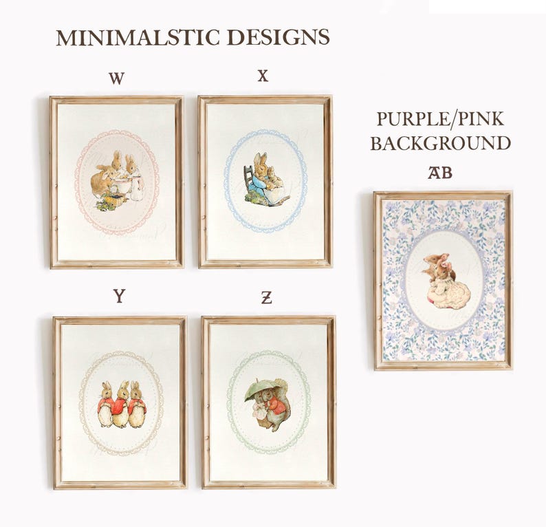 Peter Rabbit Nursery Prints Personalized SET OF 3 Vintage Peter Rabbit ...