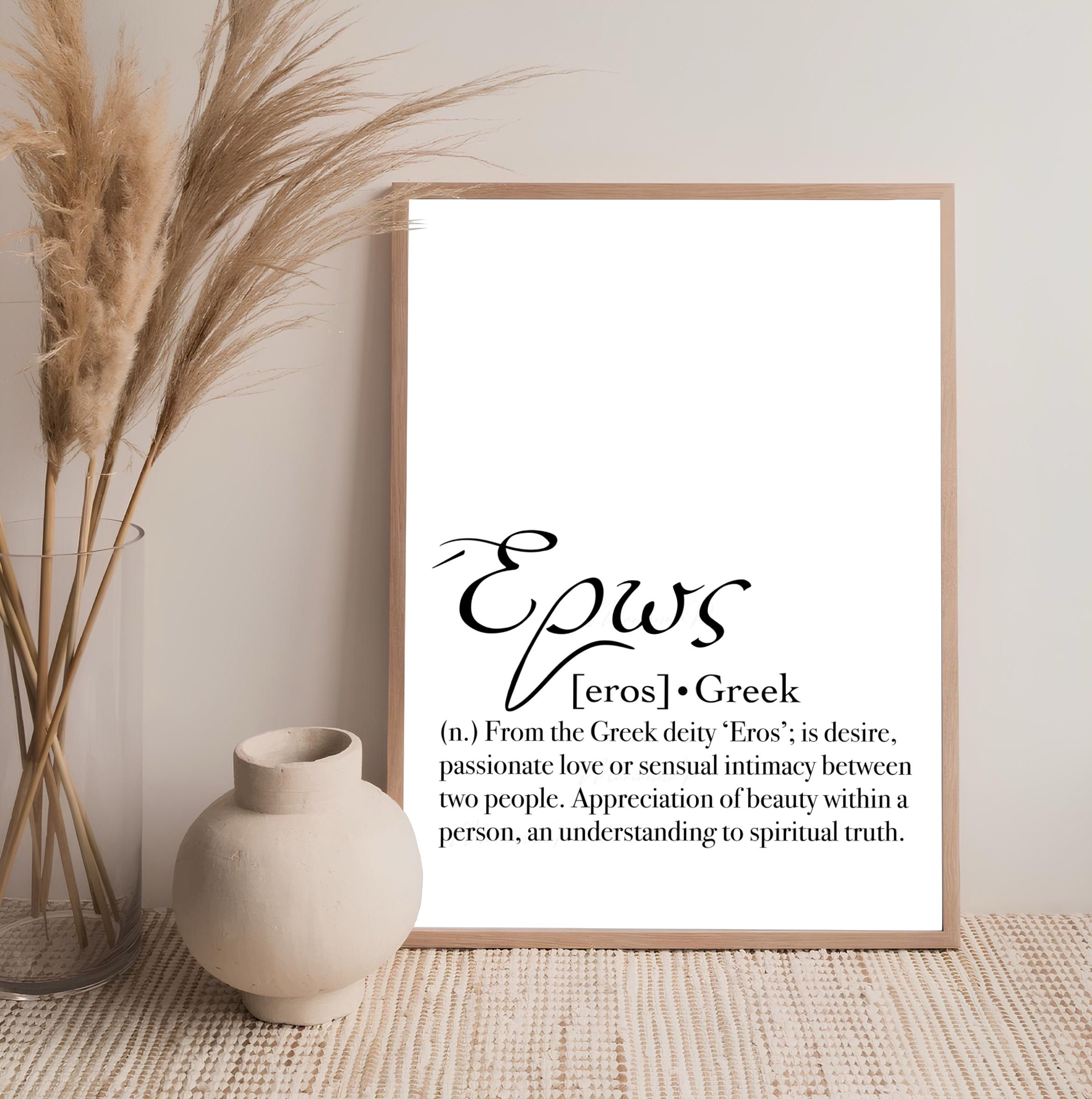 The 4 Ancient Greek Love Definition Prints Agape Eros Filia