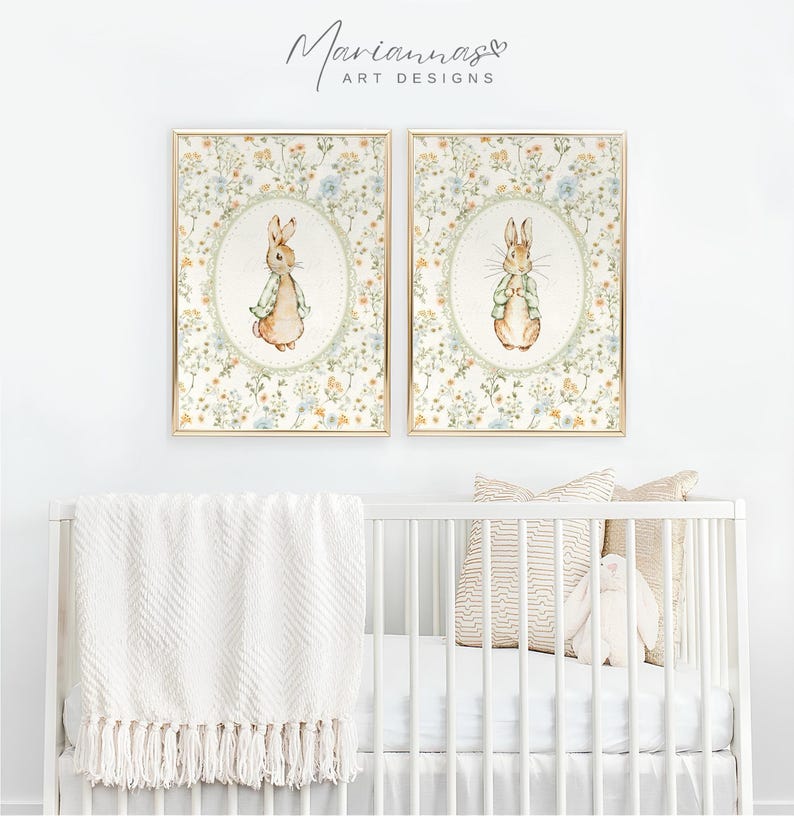 Peter Rabbit Prints Nursery Prints Vintage Peter Rabbit Prints Beatrix ...