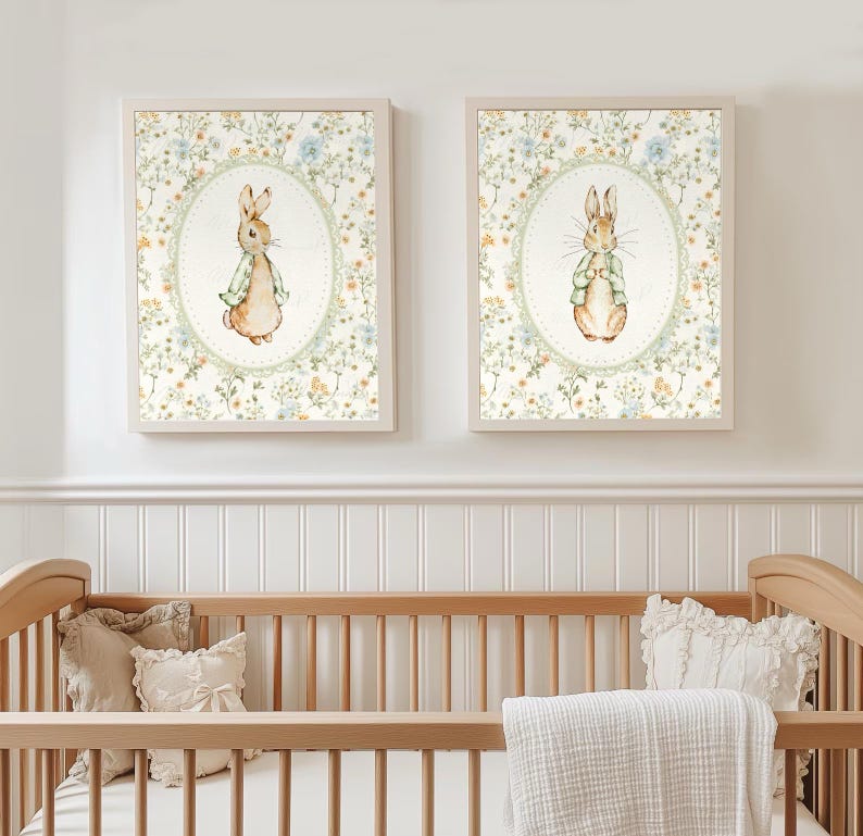 Peter Rabbit Prints Nursery Prints Vintage Peter Rabbit Prints Beatrix ...