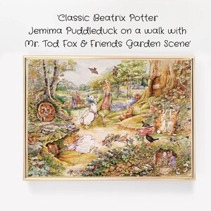 Peter Rabbit Nursery Decor Jemima Puddleduck Mr Fox Friends Garden ...