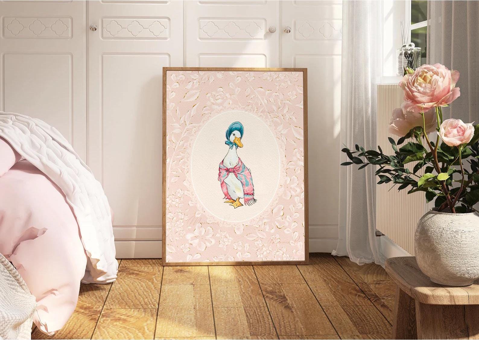 Jemima Puddleduck Prints Peter Rabbit Prints Nursery Prints Vintage ...