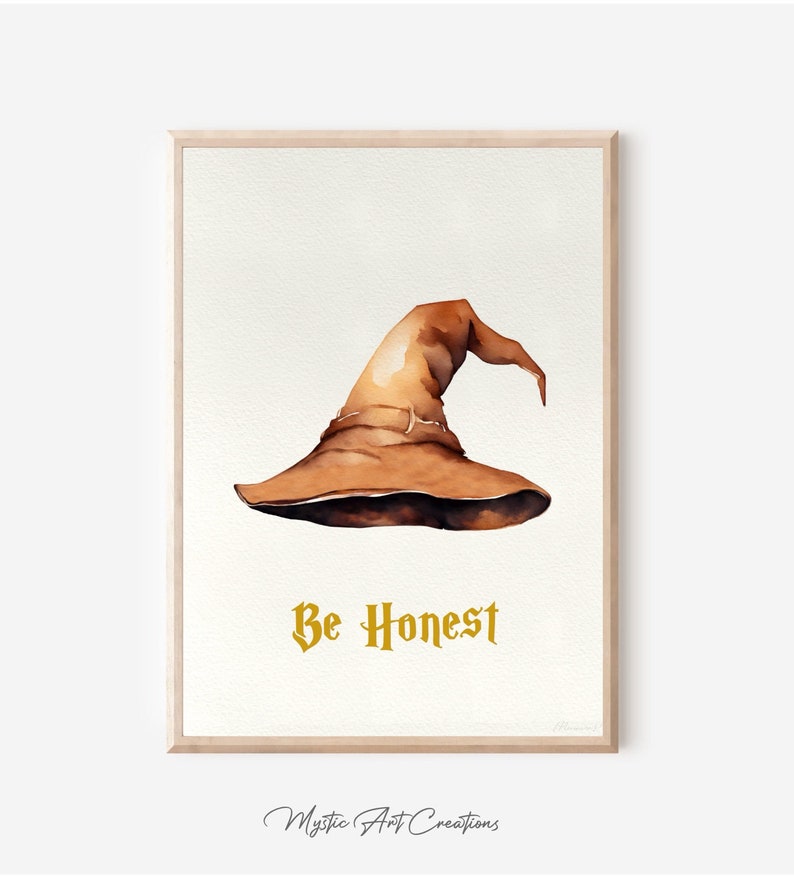 Wizard Poster Wizard Print Wizarding Nursery Decor Watercolor Art ...