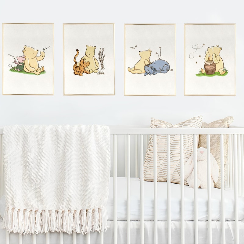 winnie-the-pooh-wall-art-etsy