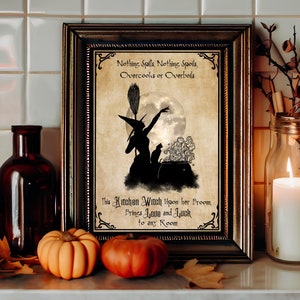 Kitchen Witch Poster Witch Art Print Witchy Decor Kitchen Art Magic Kitchen Witchery Halloween Home Decor Vintage Art PRINTABLE Wall Art #24