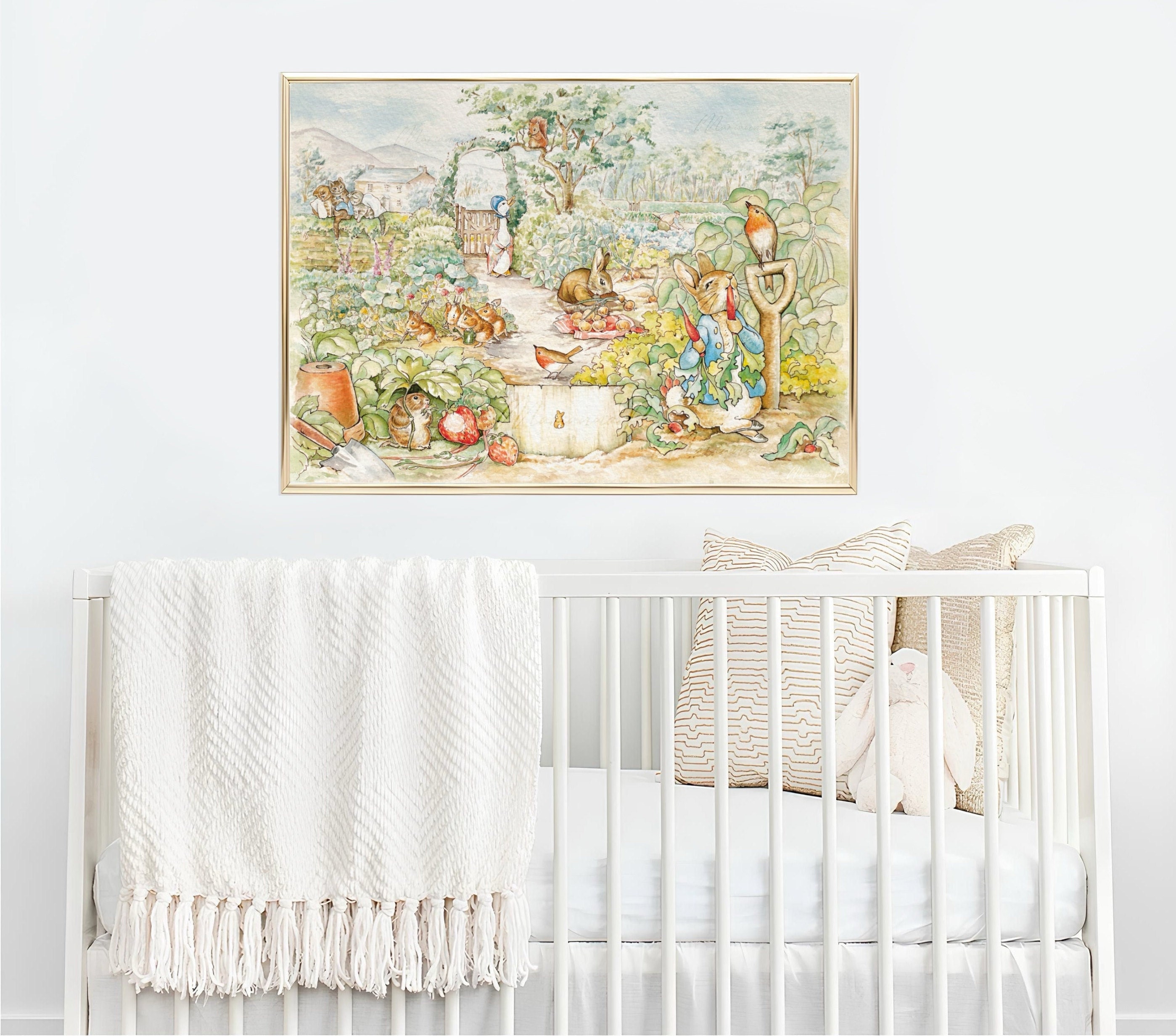 Peter Rabbit Nursery Decor Peter Rabbit and Friends Vegetable Garden ...