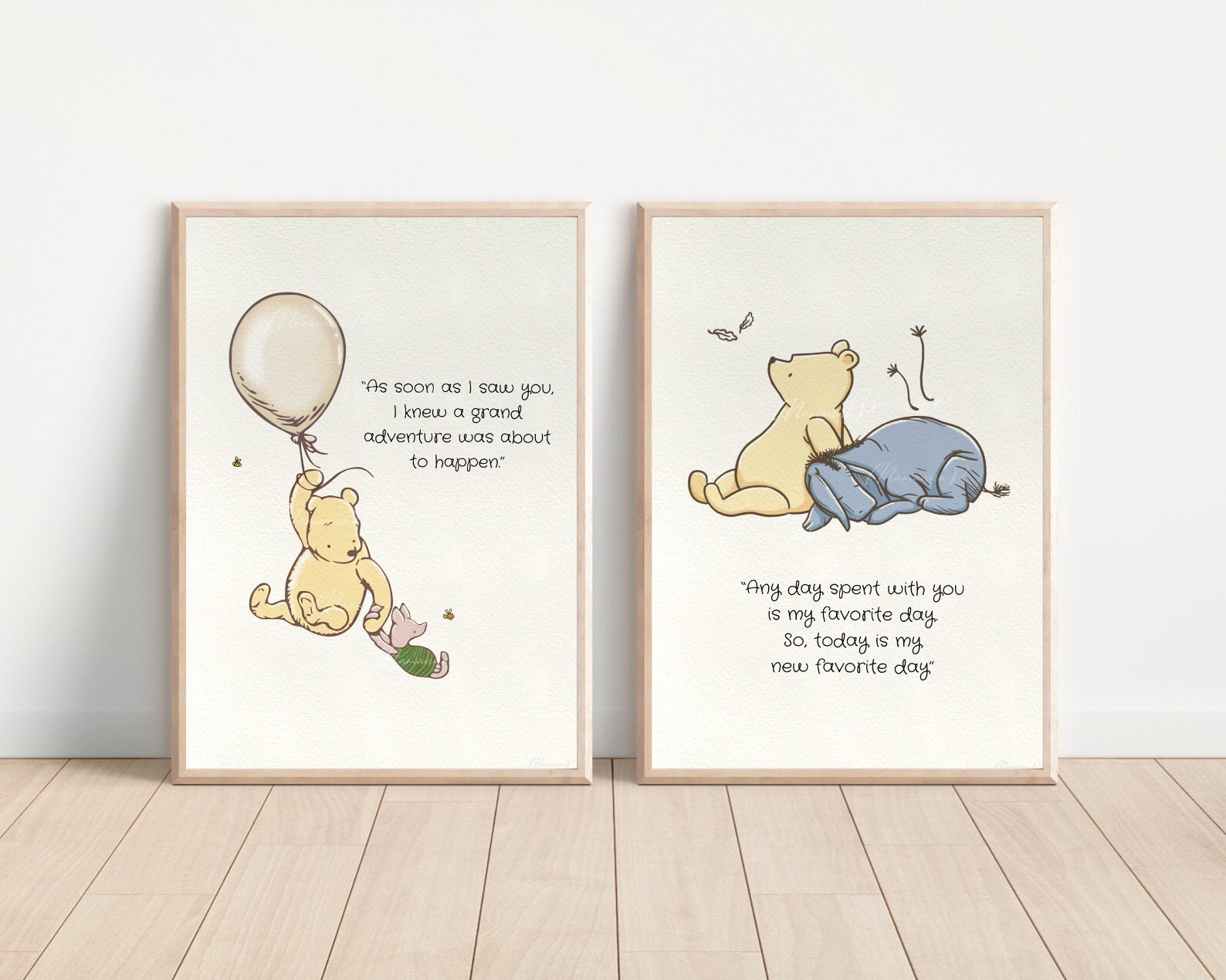 Winnie the Pooh Prints Classic Winnie the Pooh Prints Winnie