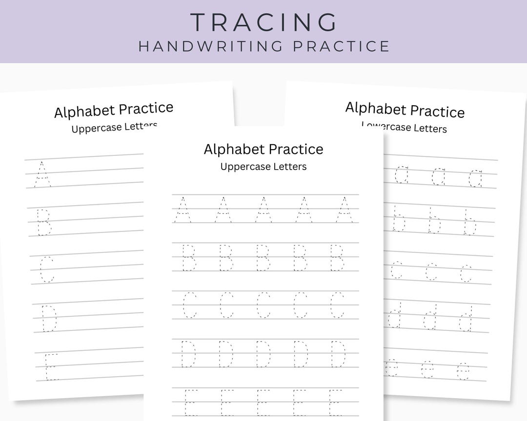 Alphabet Handwriting Worksheets, Learn to Write the Alphabet, Writing ...