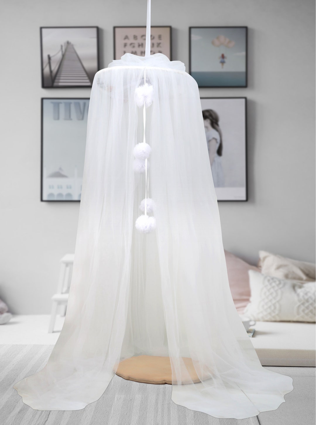 Mosquito Net White Canopy Kids Bed Canopy Play Tent Crib Etsy
