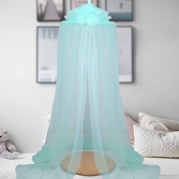 Mosquito Net, Mint Canopy, Kids Bed Canopy, Play Tent, Crib Netting, Reading Nook, Kids Room Decor, Tulle canopy, Childrens Room