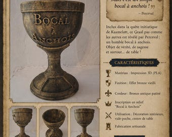 Perceval's Grail | Anchovy Jar | Kaamelott Replica