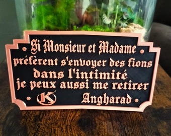 Camelot quote frame - Angharad replica - medieval camelot style.
