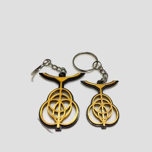 Elden Ring Inspired Keychain - 3D PLA Printing, Gaming Accessory