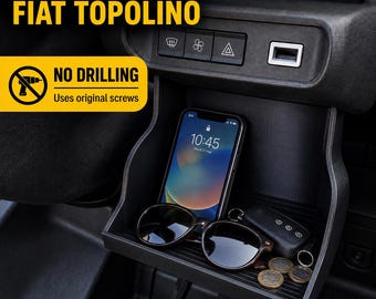 Citroën Ami & Fiat Topolino Dashboard Organizer – No Drilling Required