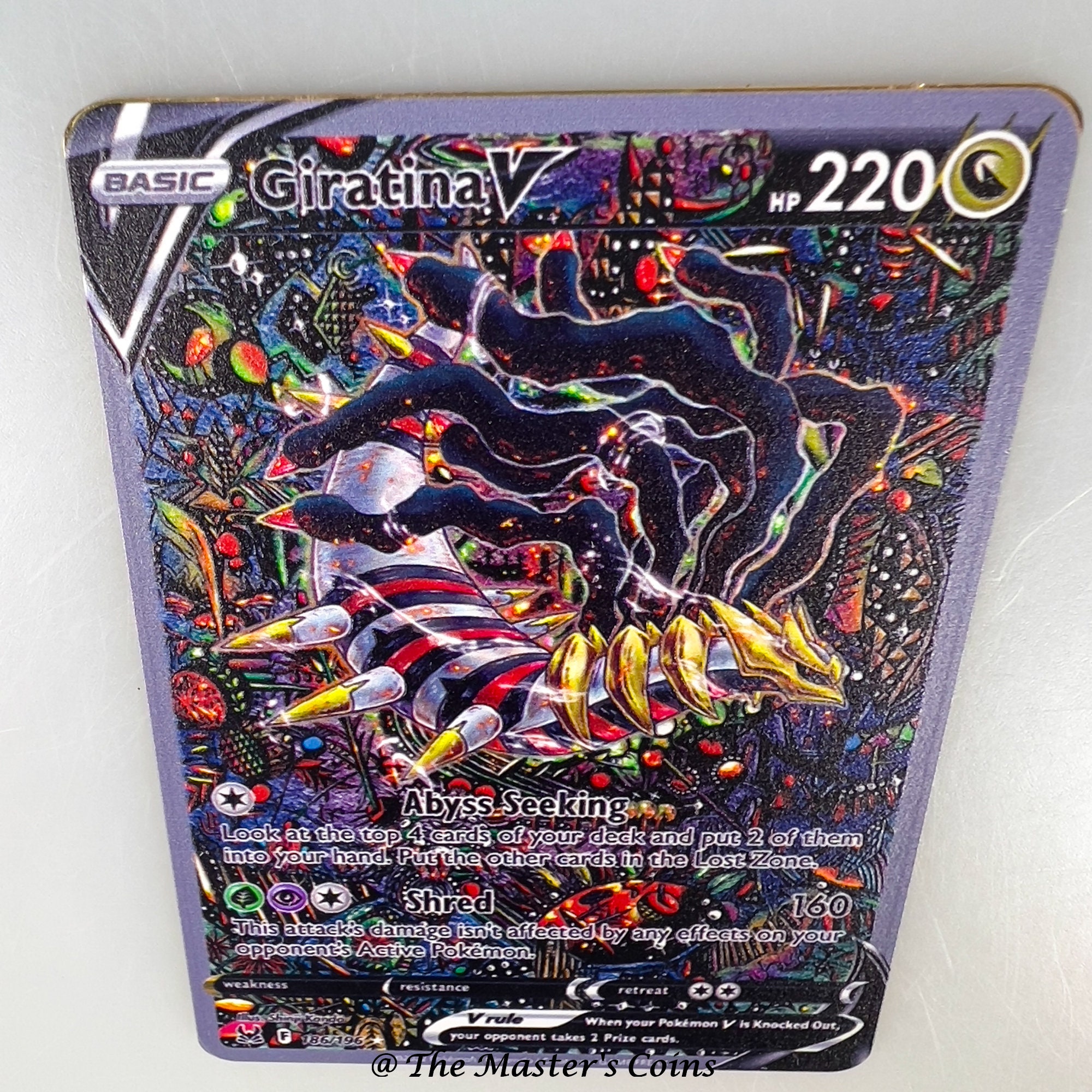 Giratina V (Alternate Full Art, #186/196) - Holofoil