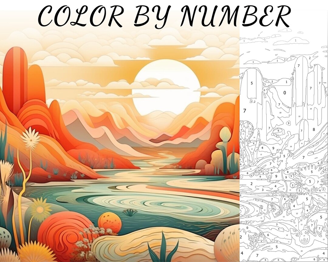 Color by Number, Paint by Number, Paint Number Adult, Coloring Numbered